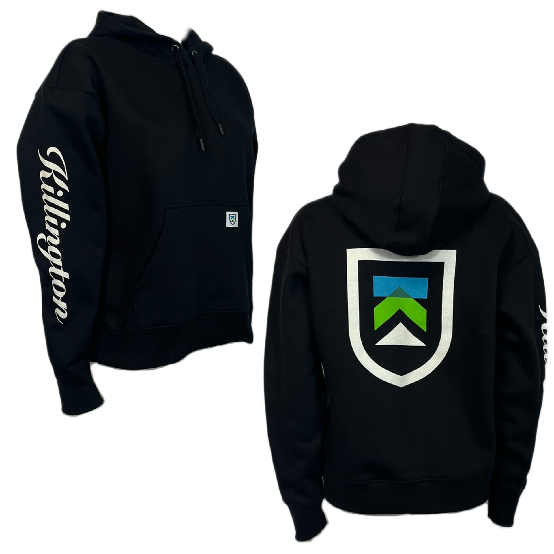 Killington Women's Classic Boxy Hoodie-Black-Killington Sports