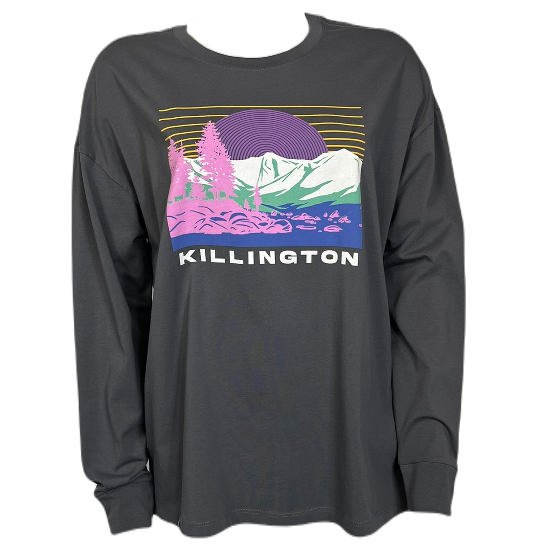 Killington Womens Scenic Killington Long Sleeve Tee-Shark-Killington Sports