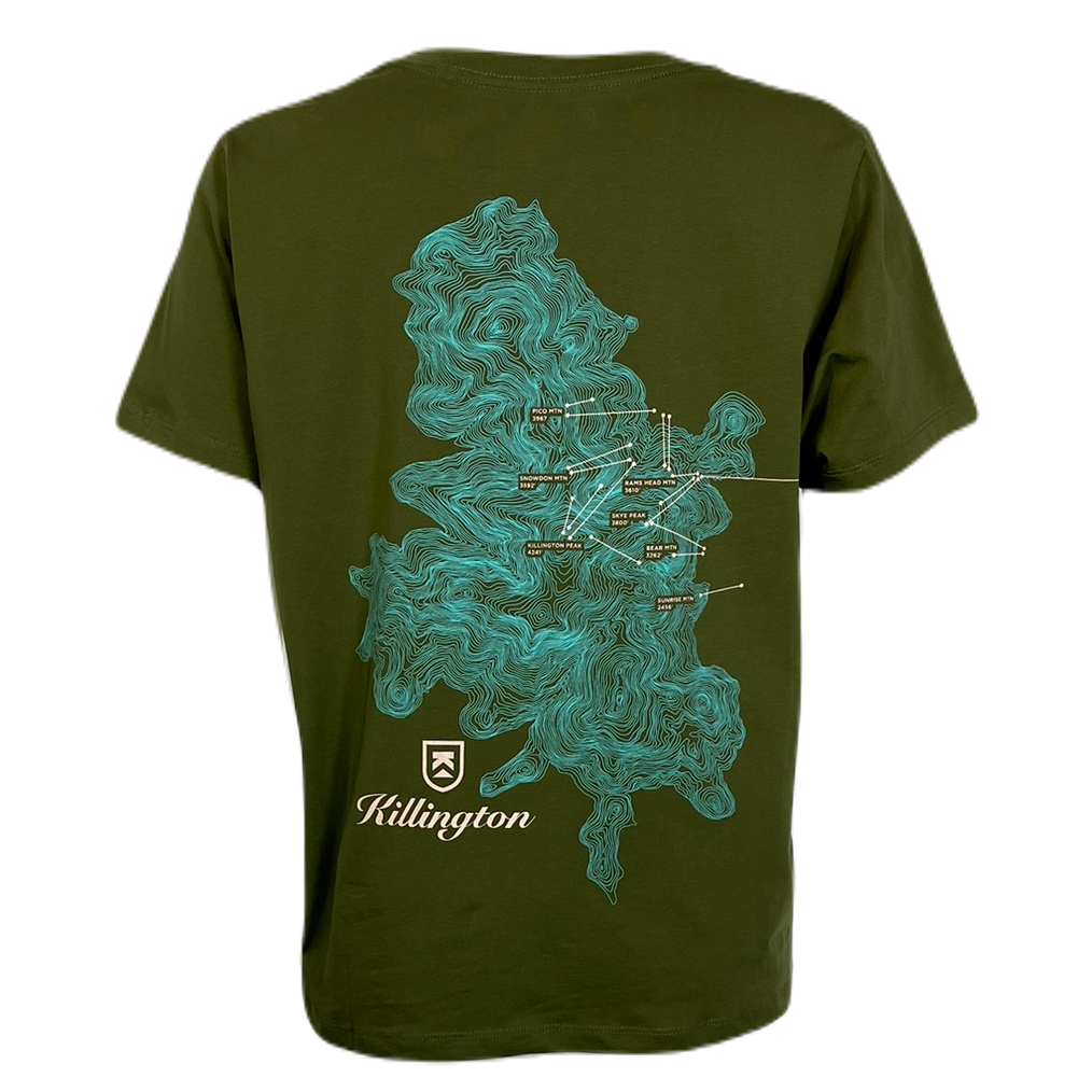 Killington Womens Topography Short Sleeve Tee-Killington Sports