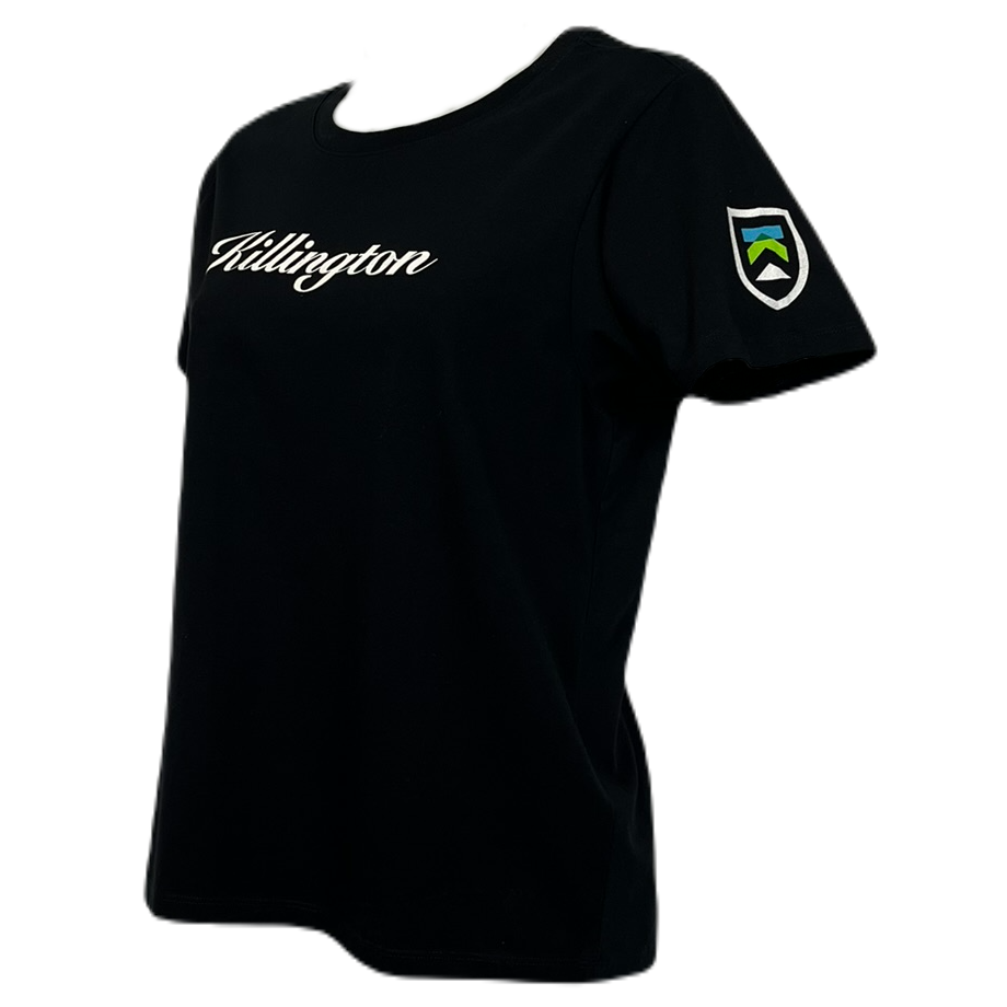 Killington Womens Wordmark Short Sleeve Tee-Black-Killington Sports