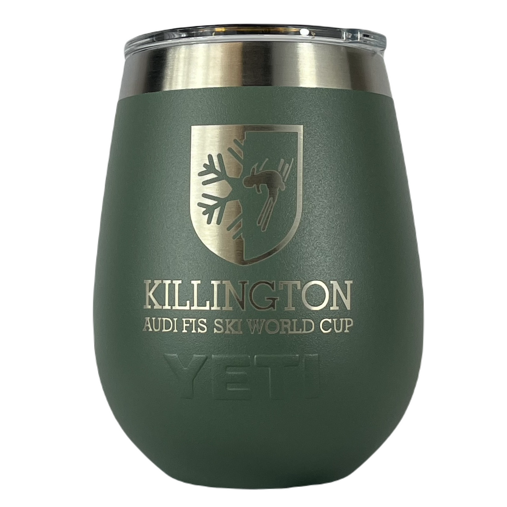 Killington World Cup Yeti Rambler® 10 oz Wine Tumbler-Camp Green-Killington Sports