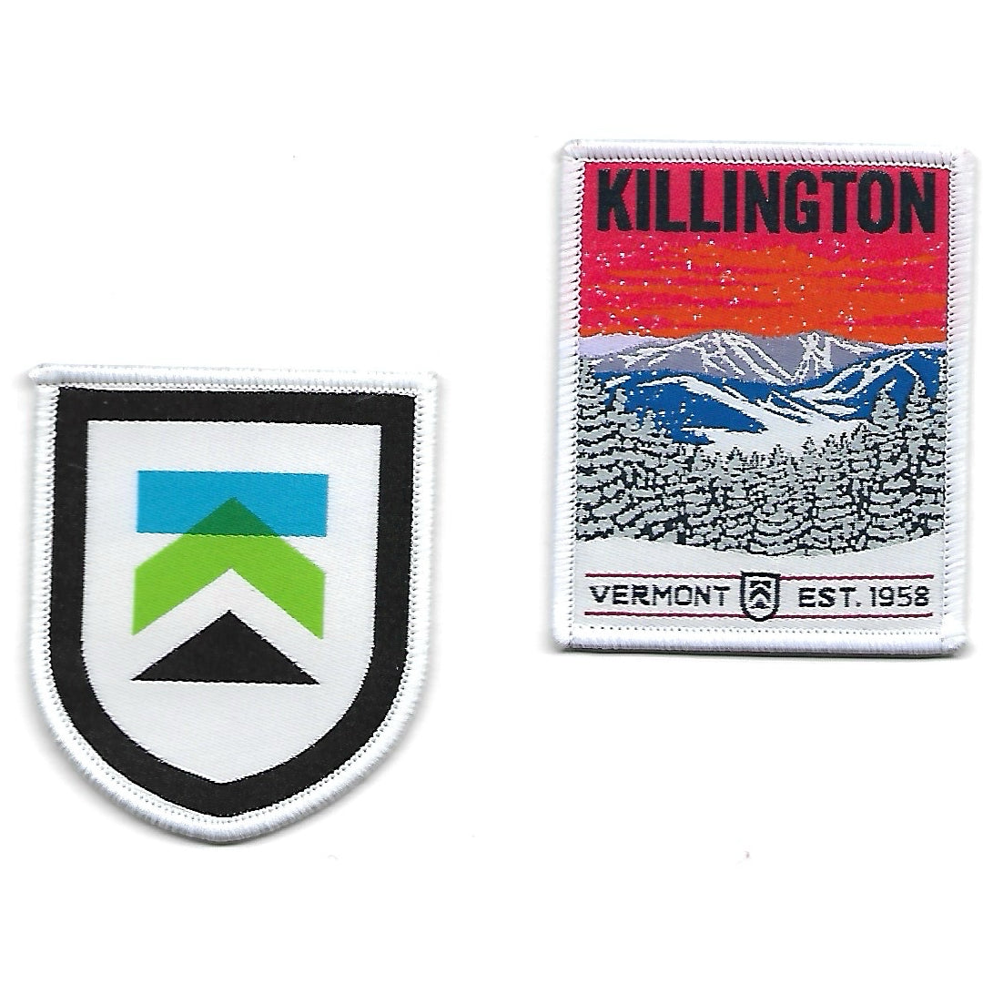 Killington Woven Patchs - 2 Pack-Sunset Valley-Killington Sports