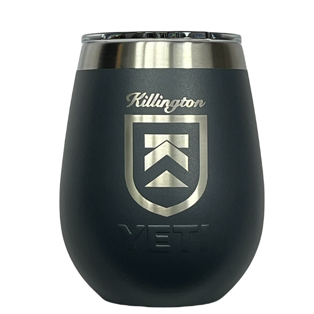 Killington Yeti Rambler® 10 oz Wine Tumbler W/ Magslider Lid-Charcoal-Killington Sports
