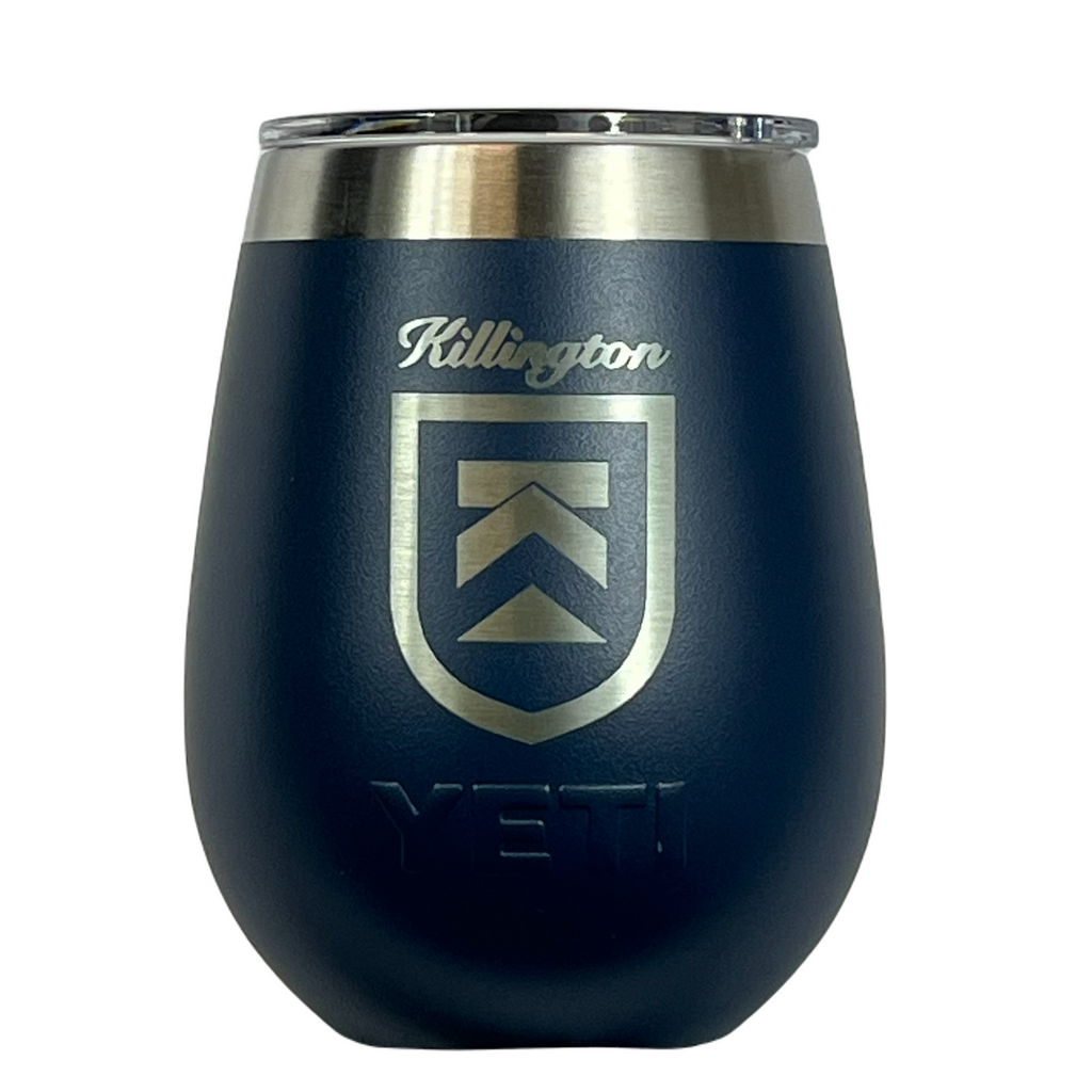 Killington Yeti Rambler® 10 oz Wine Tumbler W/ Magslider Lid-Navy-Killington Sports