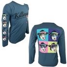Killington Youth Cow Quadrant Long Sleeve Tee-Blue Mirage-Killington Sports