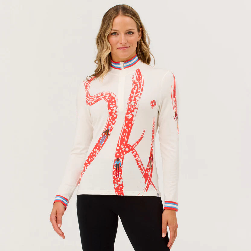 Krimson Klover Aerial Ski Top Merino-Flame-Killington Sports