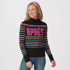 Krimson Klover Women's Annika Turtleneck Sweater-Black/Pink Glo-Killington Sports