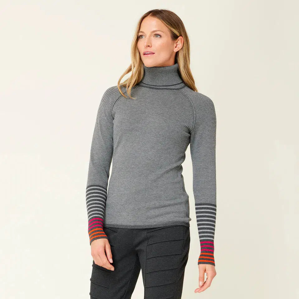 Krimson Klover Women's Cleo Sweater-Charcoal/Grey-Killington Sports