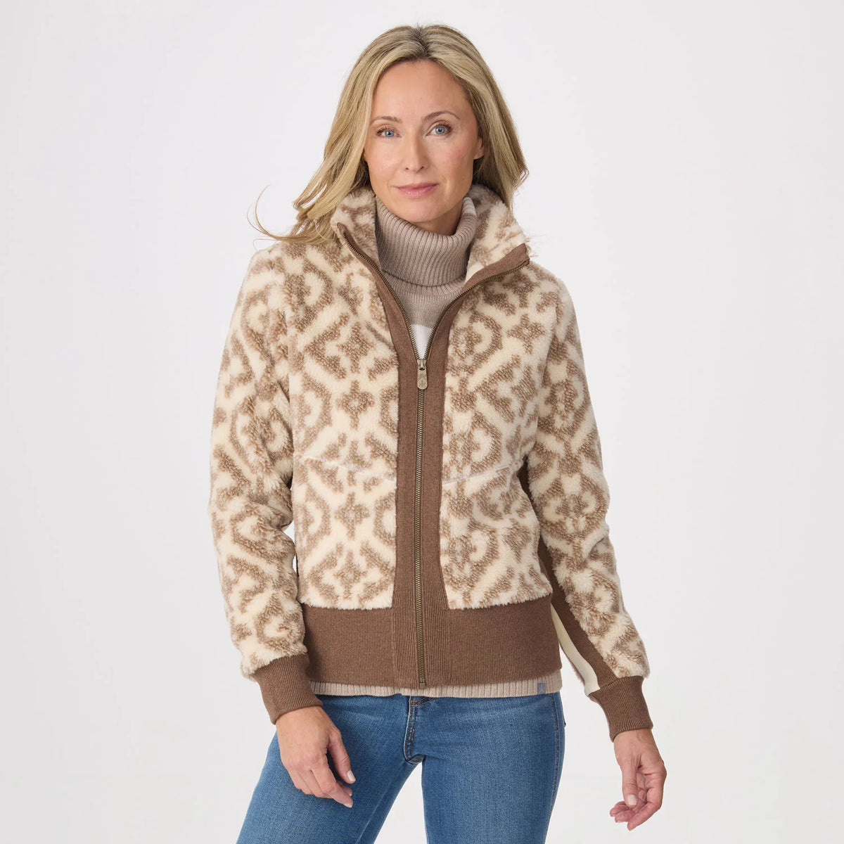 Krimson Klover Women's Stevie Jacket-Oat/Natural Jacquard-Killington Sports