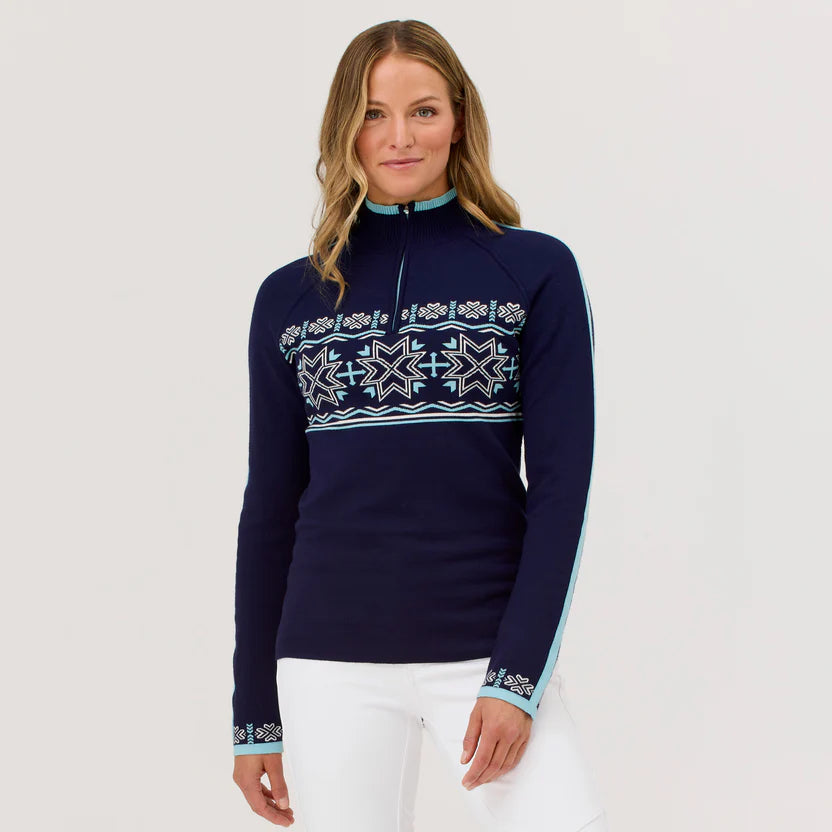 Krimson Klover Women's Toula Zip Neck-Navy-Killington Sports