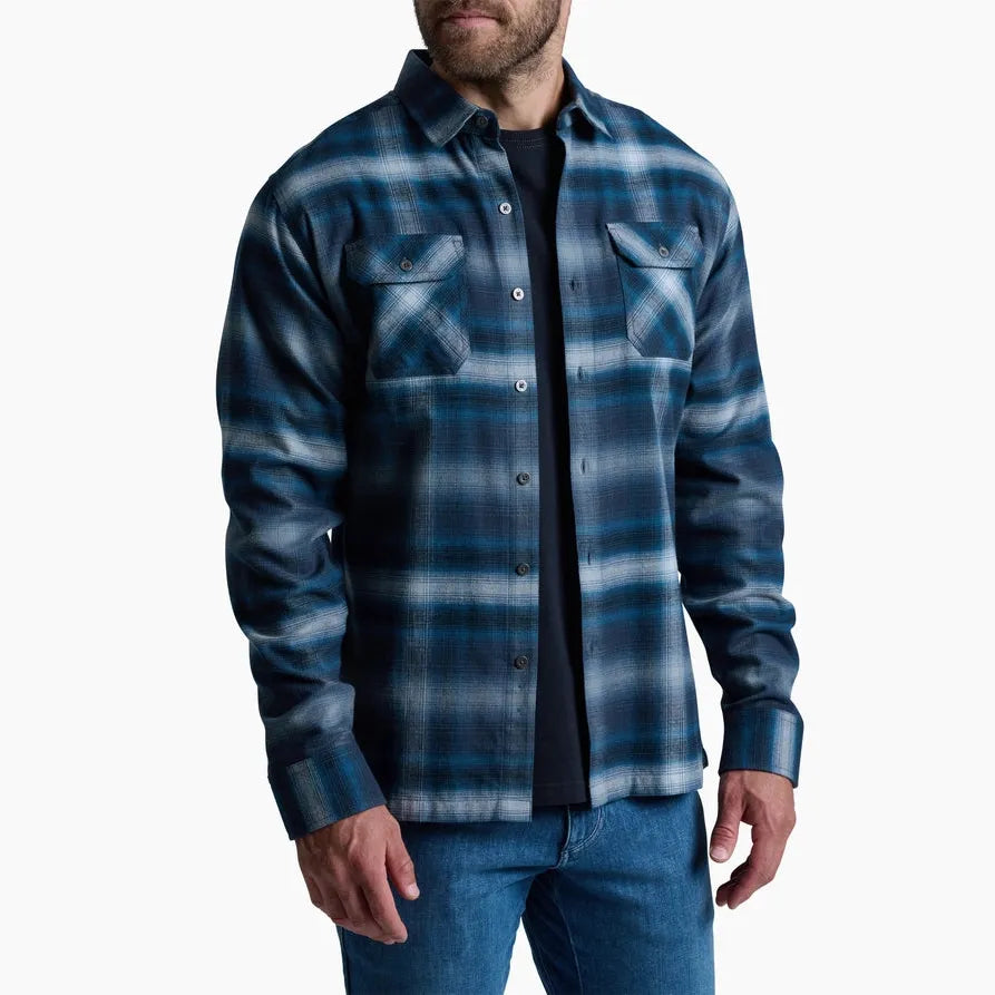 Kuhl Men's Dillingr Flannel LS-Blue Ridge-Killington Sports