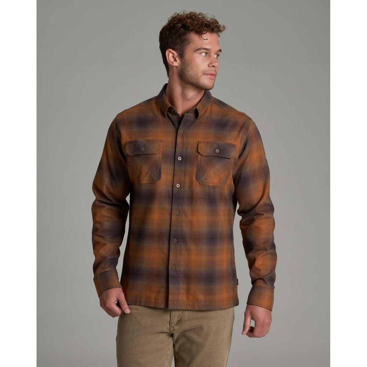 Kuhl Men's Dillingr Flannel LS-Rusted Sun-Killington Sports