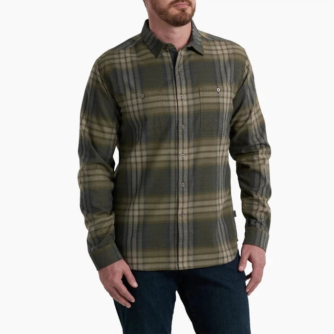 Kuhl Men's Fugitive Flannel-Smokey Sage-Killington Sports