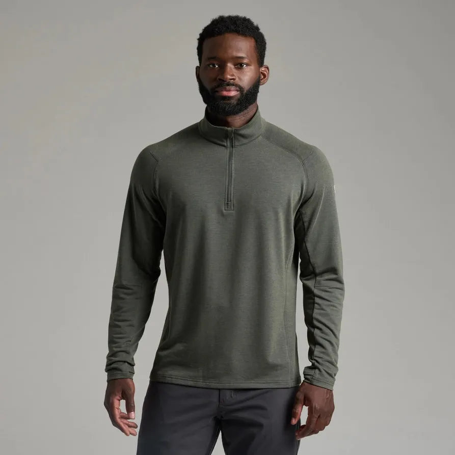 Kuhl Men's Influx 1/4 Zip-Moss Stone-Killington Sports