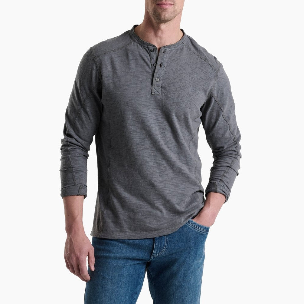 Kuhl Men's Rukus™ Henley-Charcoal Blue-Killington Sports