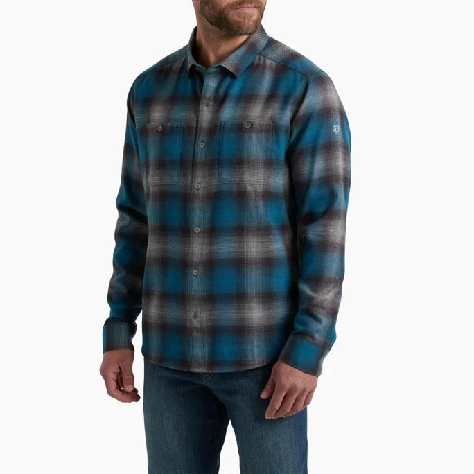 Kuhl Men's The Law Flannel-Blue Lagoon-Killington Sports