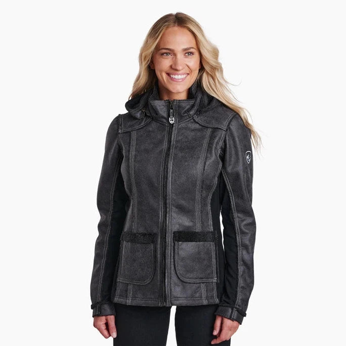 Kuhl Women's Dani Sherpa Jacket-Raven-Killington Sports