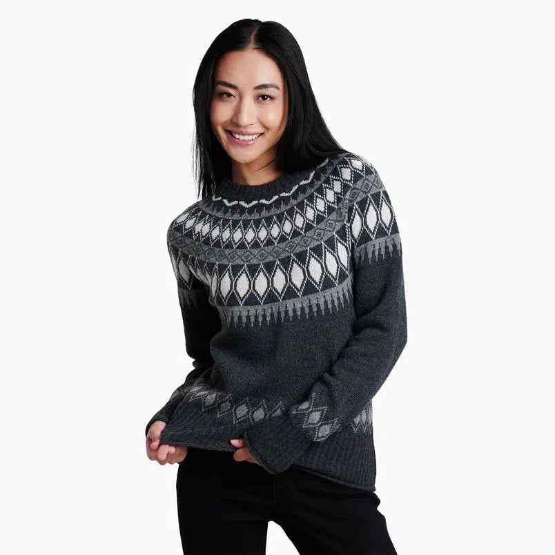 Kuhl Women's Wunderland Sweater-Charcoal-Killington Sports