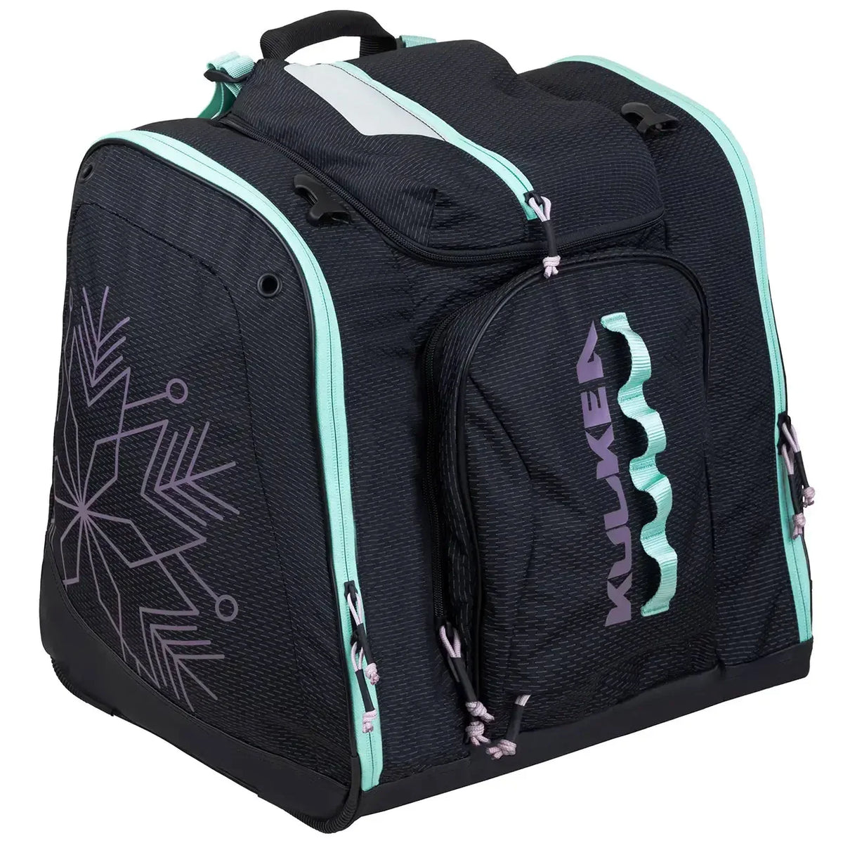 Kulkea Powder Trekker Ski Boot Backpack-Black/Teal/Orchid-Killington Sports