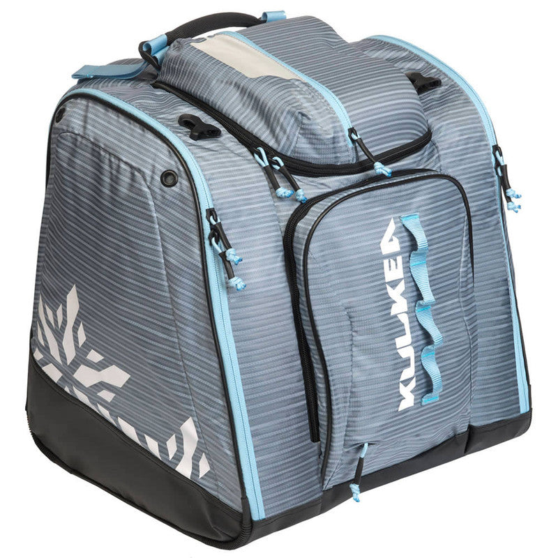 Kulkea Powder Trekker Ski Boot Bag-Lilac Stripes/White/Light Blue-Killington Sports