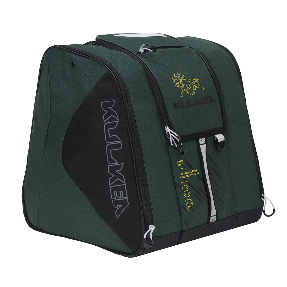Kulkea Speed Pack Boot Bag-Hunter Green/Cool Grey/Aureolin Yellow-Killington Sports