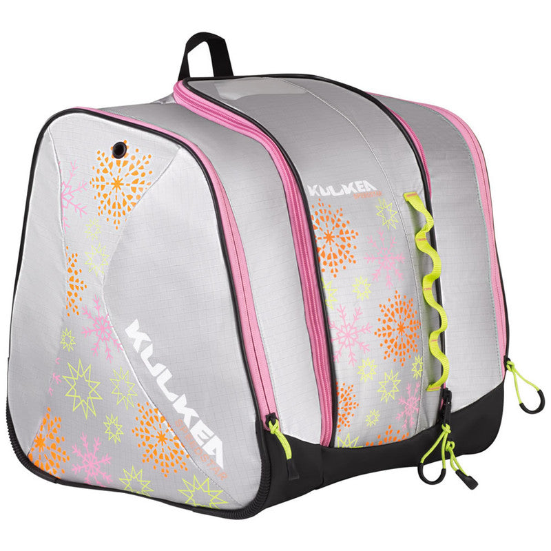 Kulkea Speed Star Kid's Boot Bag (35L)-Silver/Pink/Lime/Tangerine-Killington Sports