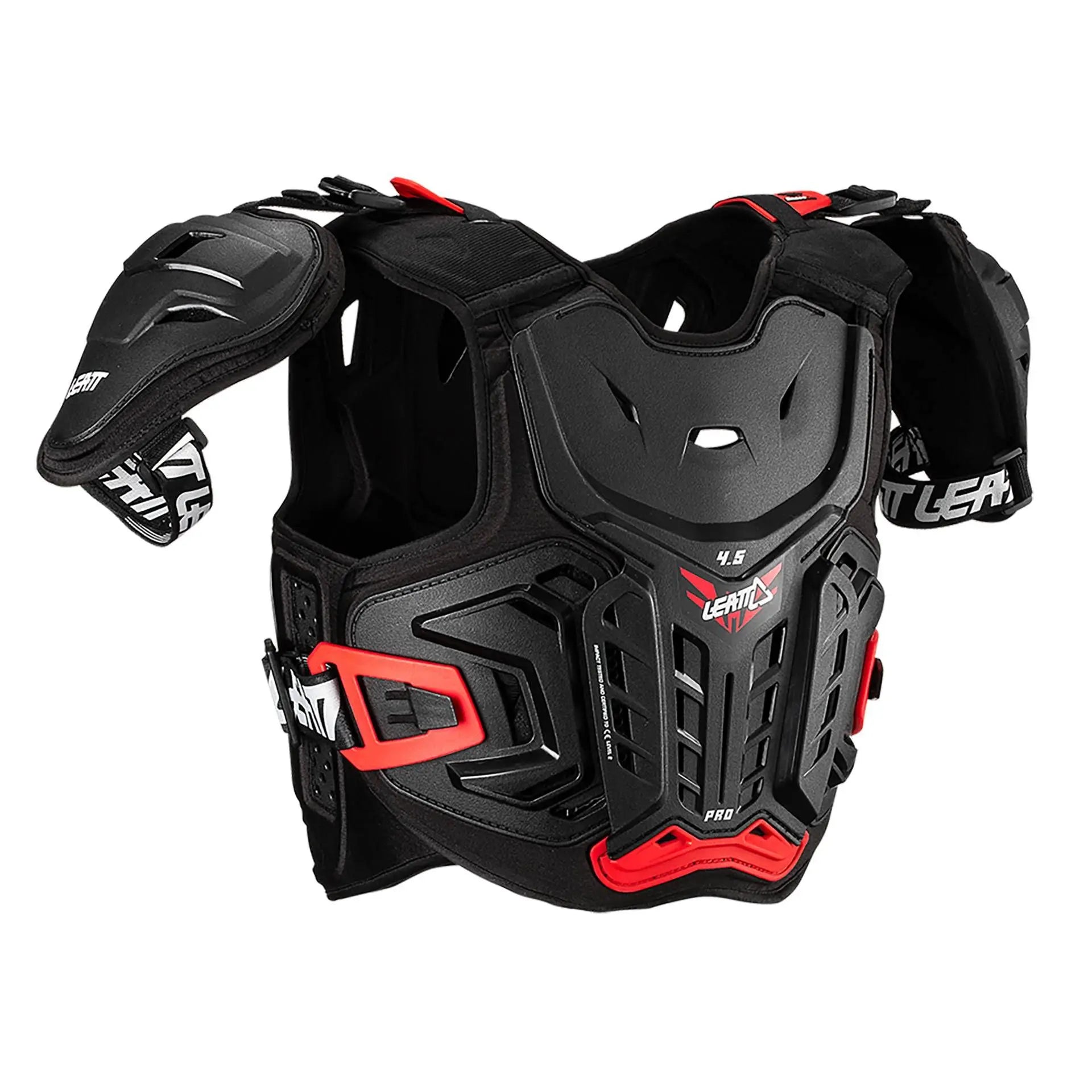 Leatt Junior's Chest protector 4.5 Pro-Black/Red-Killington Sports