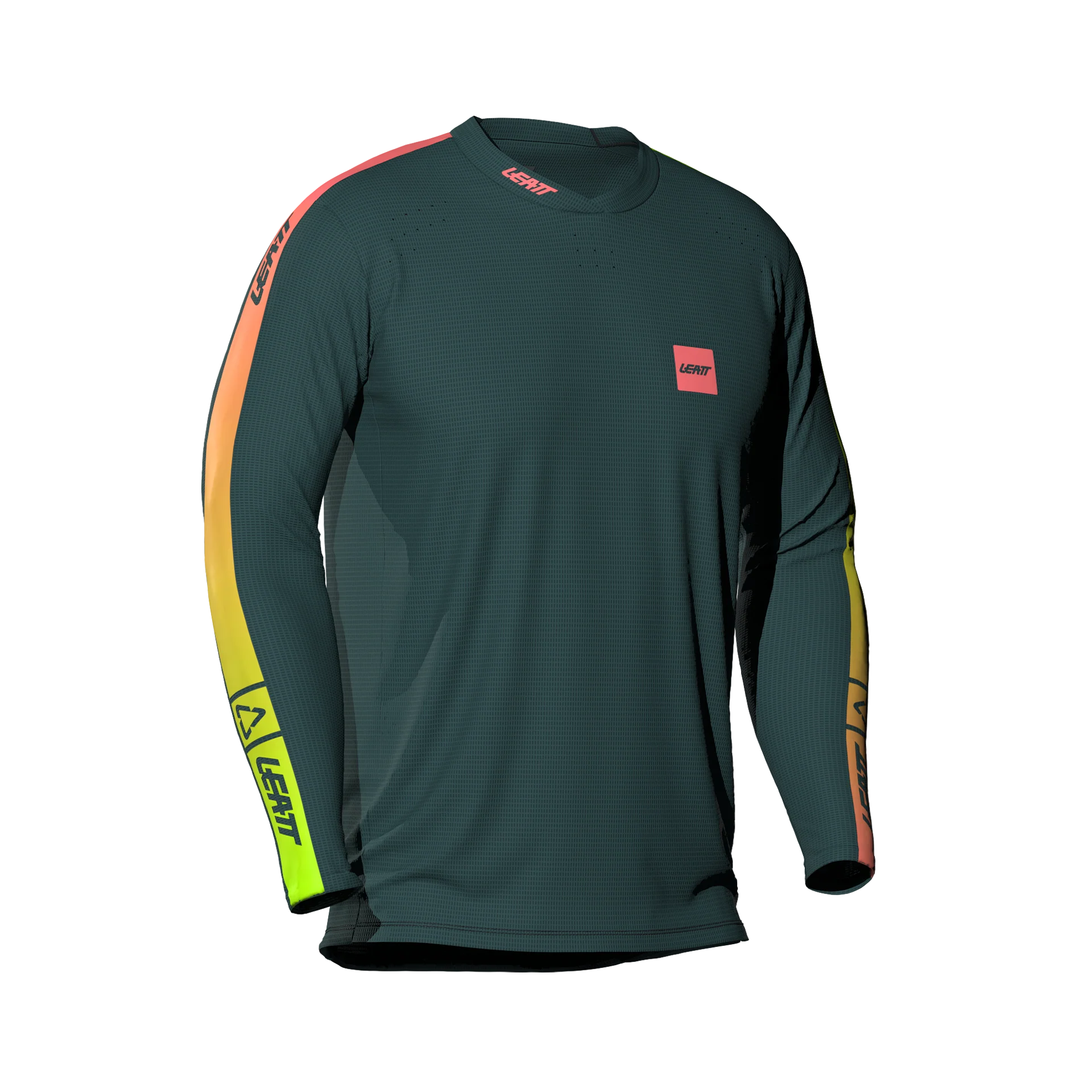 Leatt Juniors Jersey MTB Gravity 4.0 - Long Sleeve-Spruce Green-Killington Sports