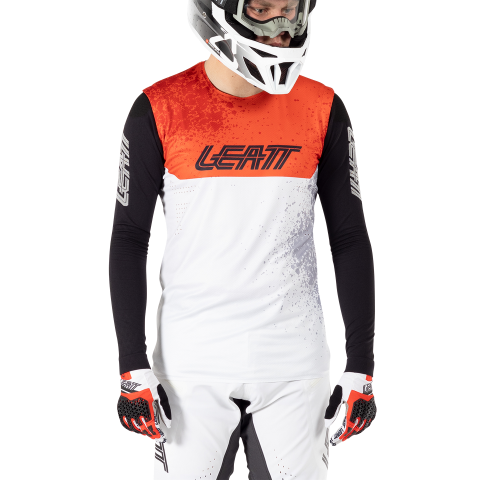 Leatt Men's Long Sleeve Jersey MTB Gravity 5.0-White-Killington Sports