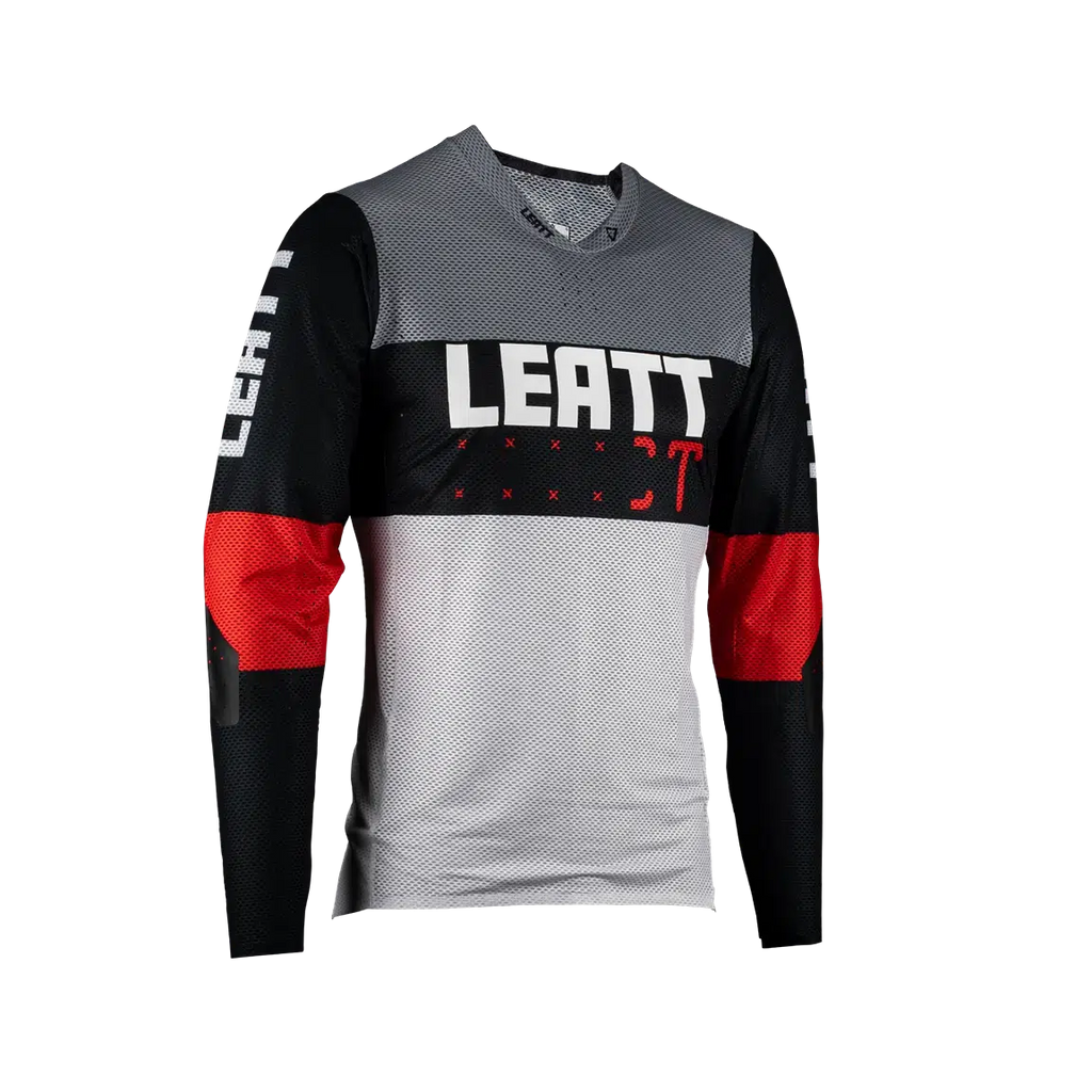 Leatt Men's MTB Gravity 4.0 Long Sleeve Jersey-Titanium-Killington Sports