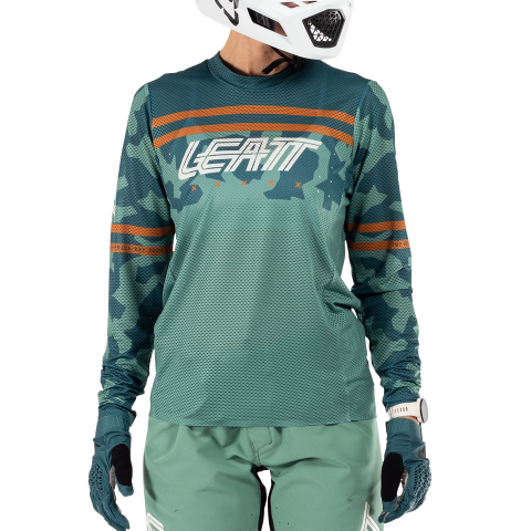 Leatt Women's Long Sleeve Jersey MTB Gravity 4.0-Lagoon-Killington Sports