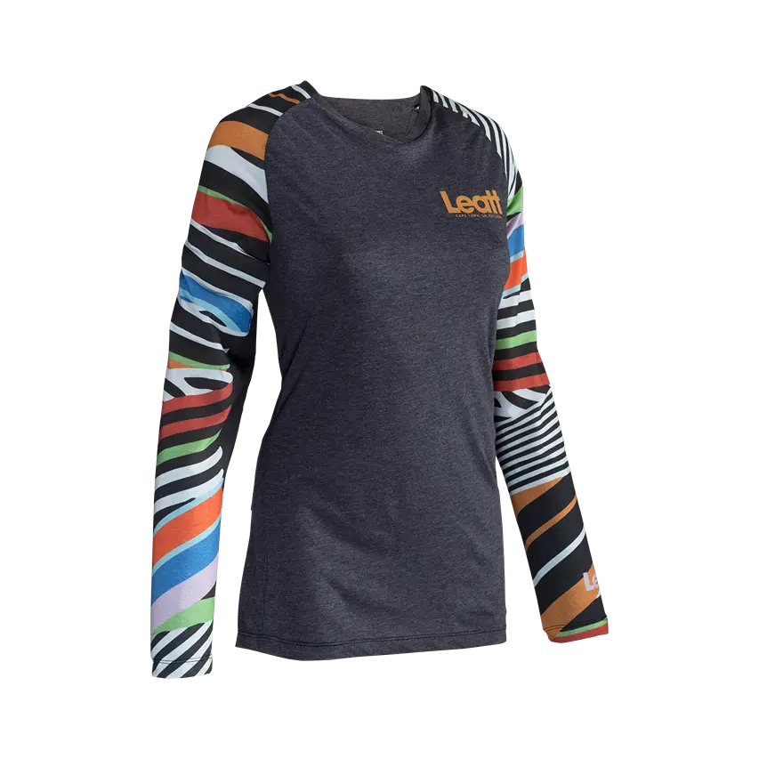 Leatt Women's Longsleeve Jersey MTB AllMtn 3.0-Stripes-Killington Sports