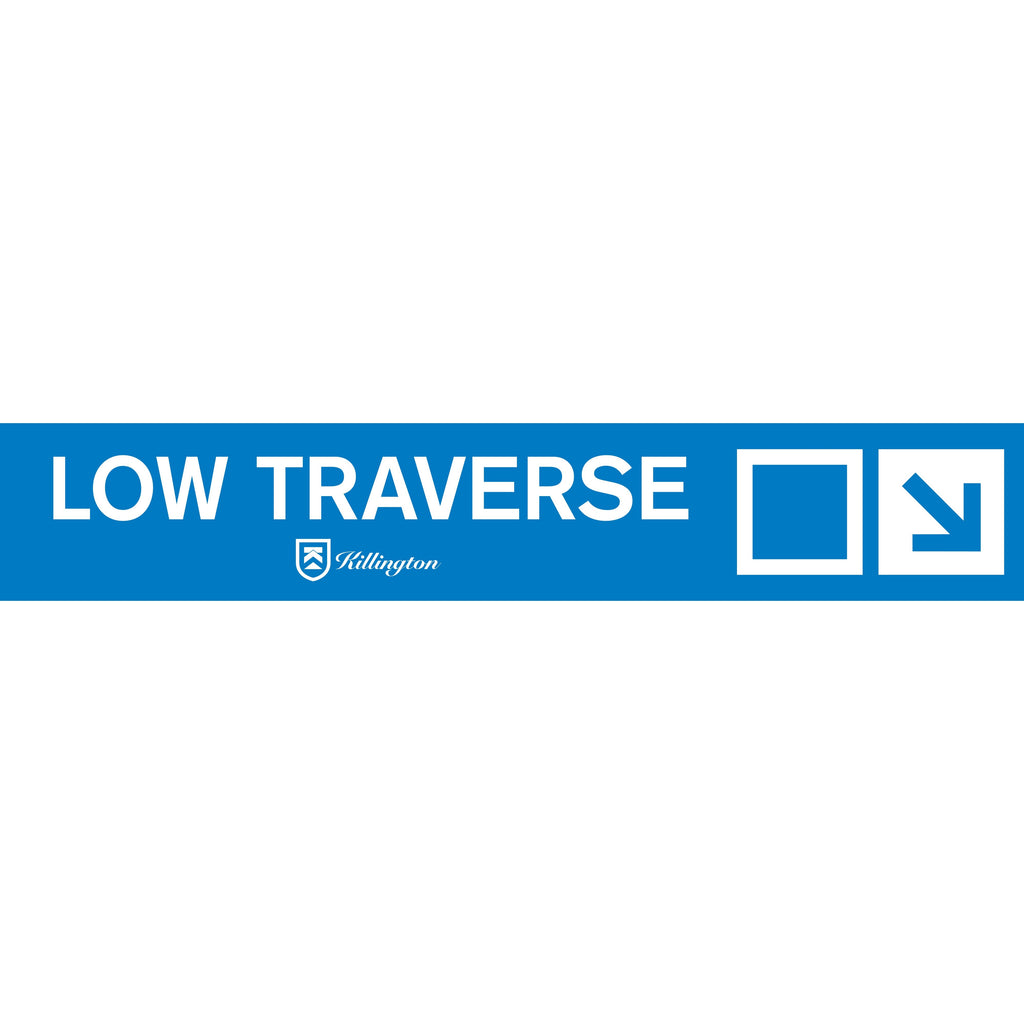 Low Traverse Trail Sign-Killington Sports