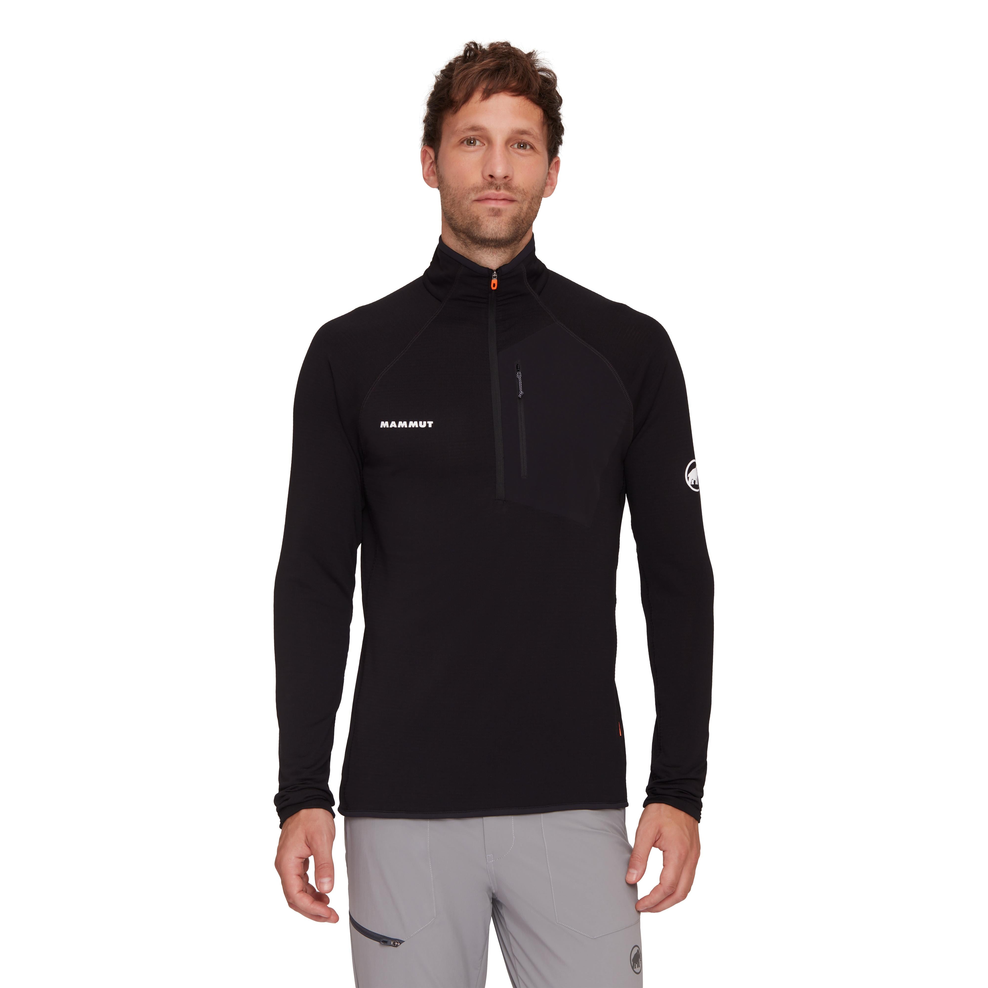 Mammut Men's Aenergy Light ML Half Zip Pull-Black-Killington Sports