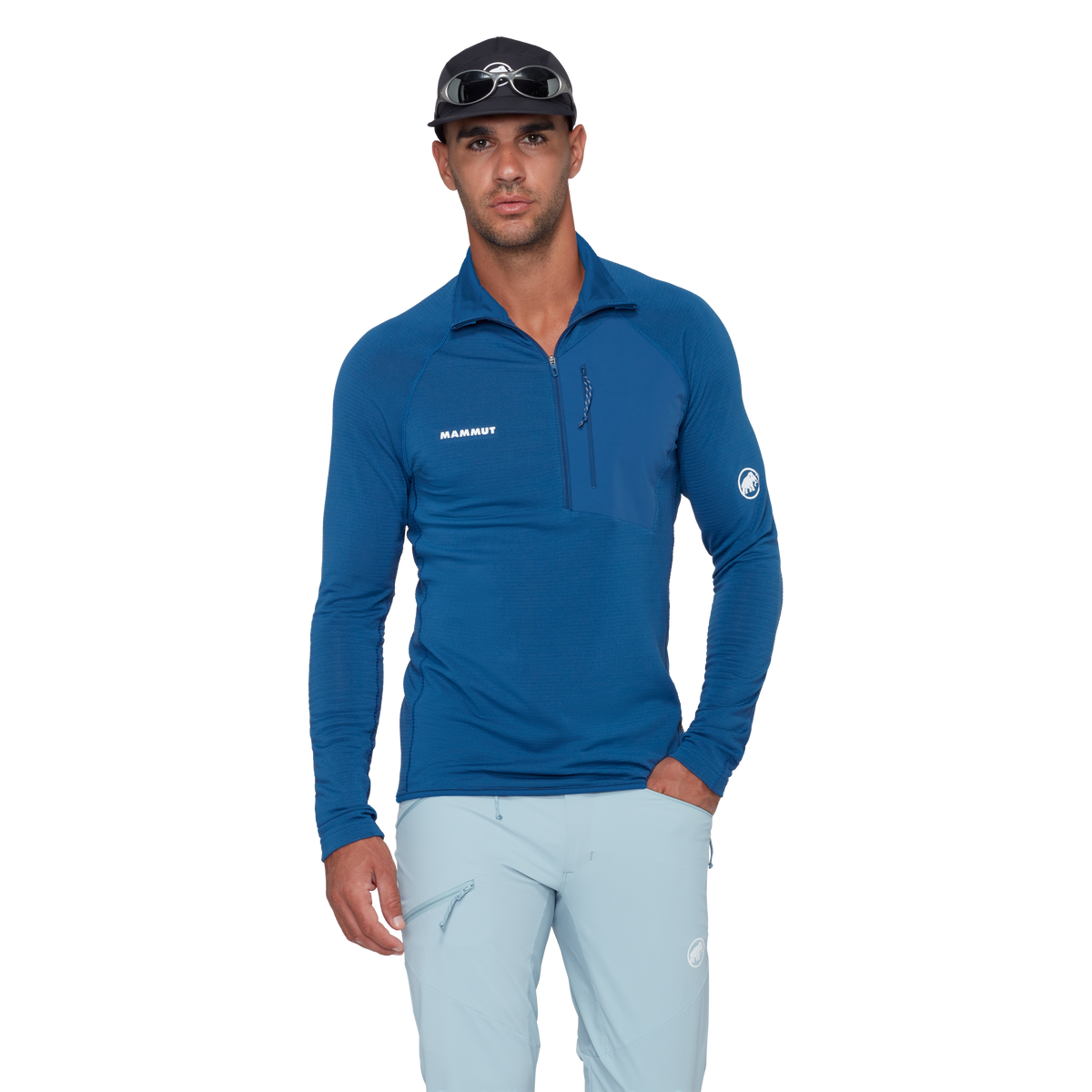 Mammut Men's Aenergy Light ML Half Zip Pull-Tschiel-Killington Sports