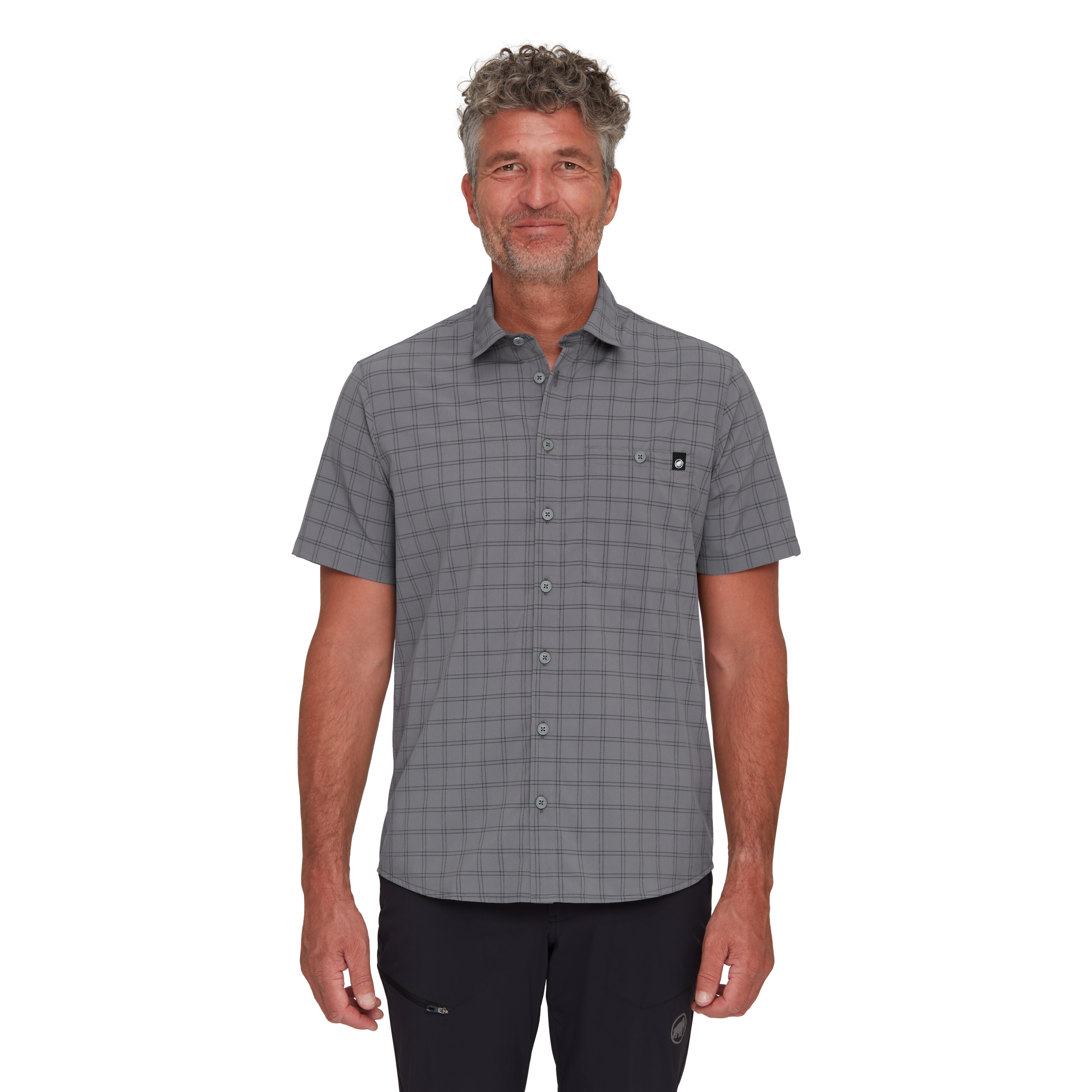 Mammut Men's Lenni Shirt-Steel/Black-Killington Sports