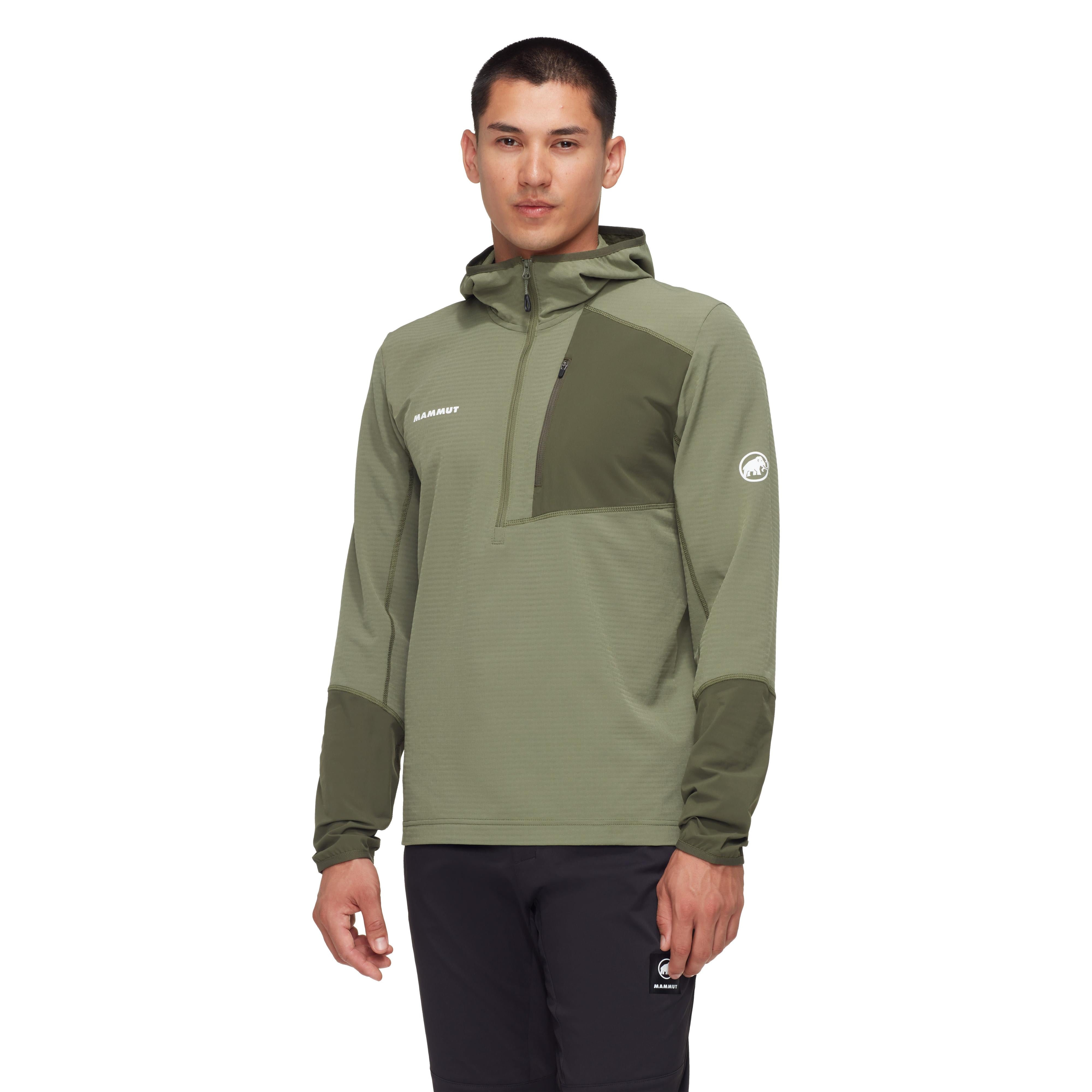 Mammut Men's Madris Light ML Half Zip Hoody-Marsh/Dark Marsh-Killington Sports