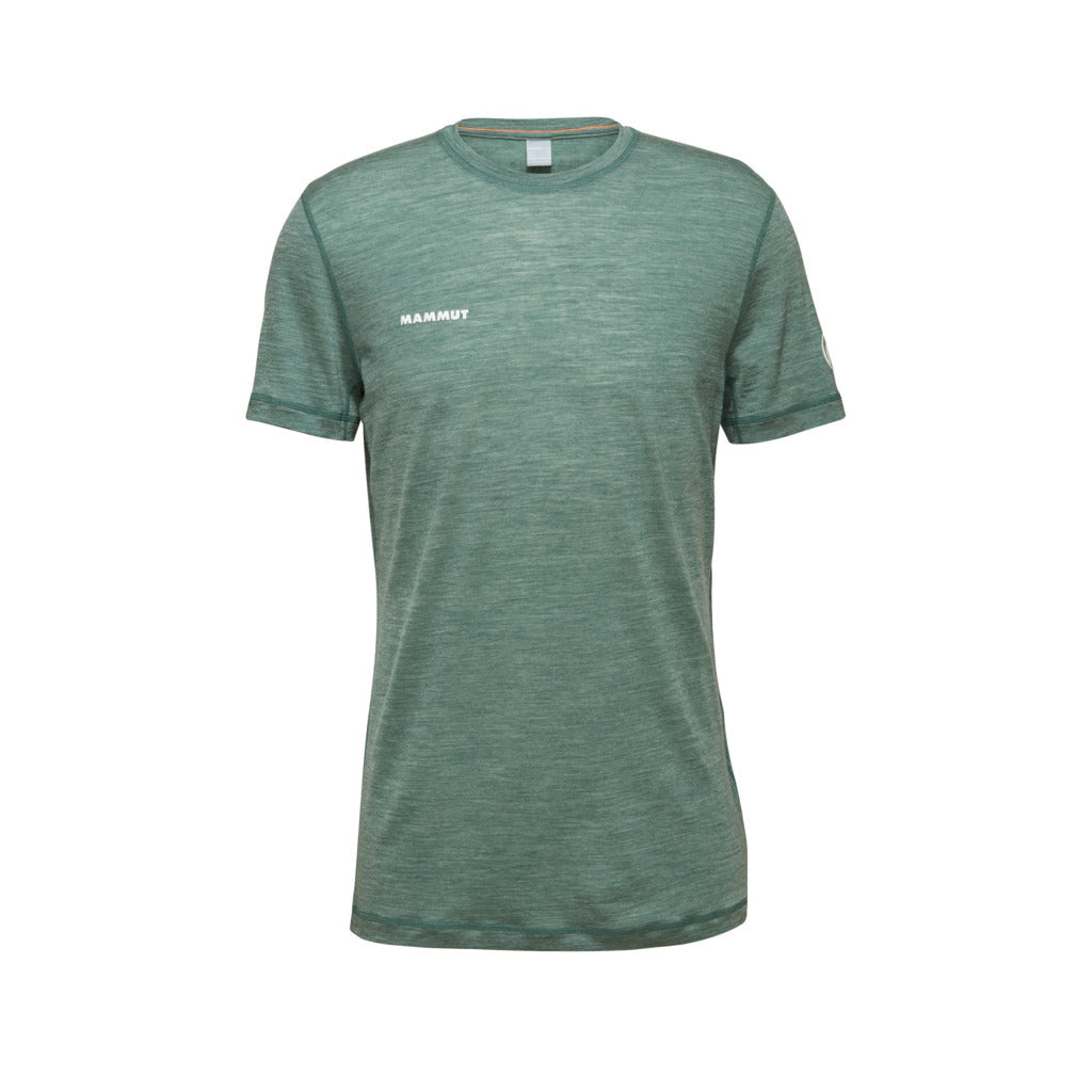 Mammut Men's Tree Wool FL T-Shirt-Dark Jade Melange-Killington Sports