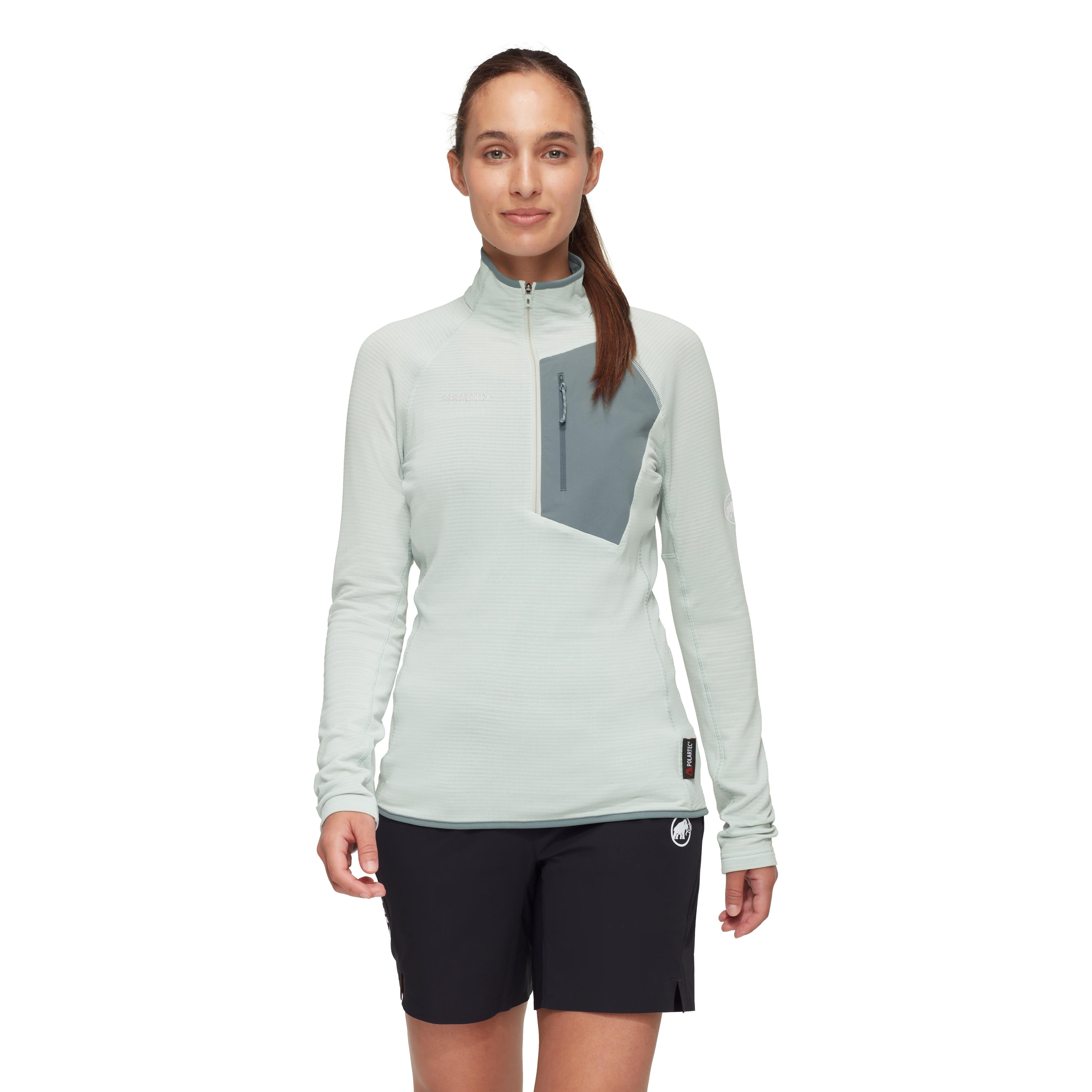 Mammut Women's Aenergy Light ML Half Zip Pull-Silver Sage-Strata-Killington Sports