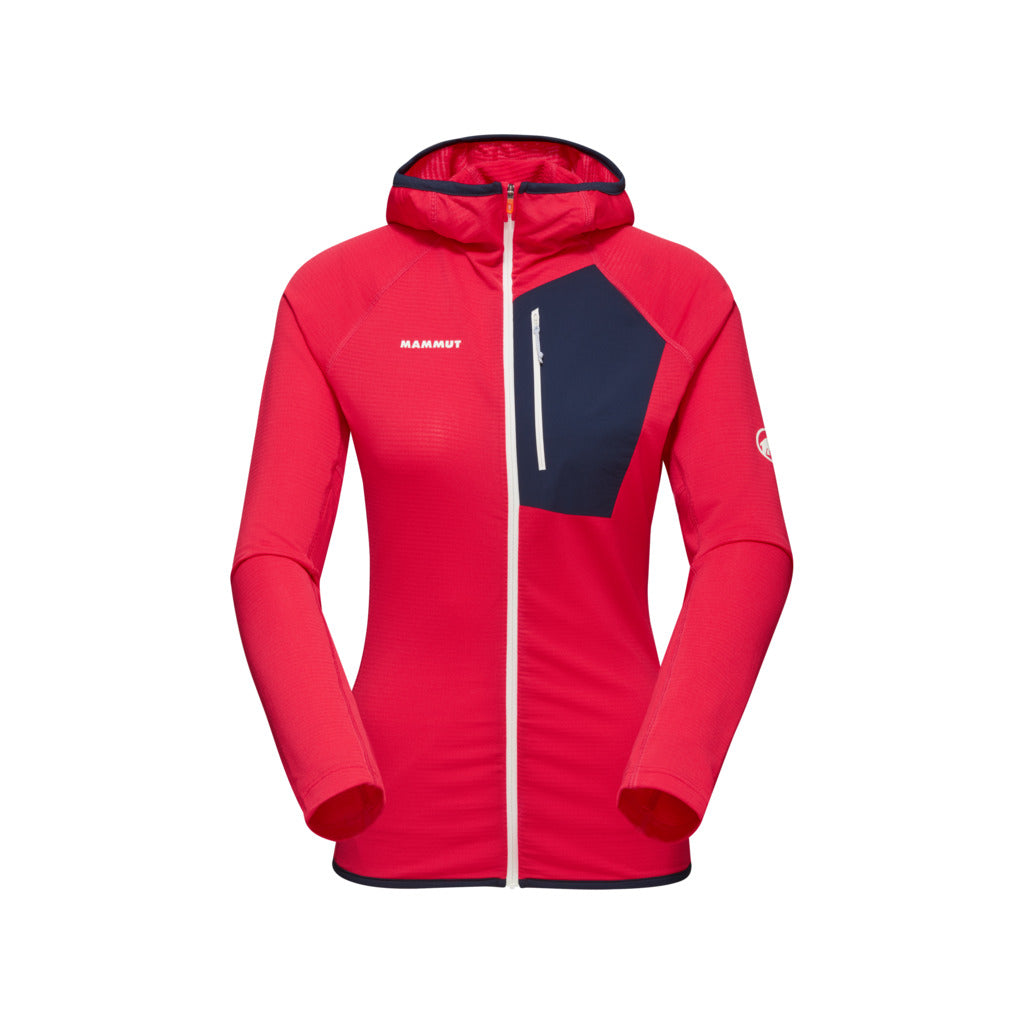 Mammut Women's Aenergy Light ML Hooded Jacket-Azalea/Marine-Killington Sports