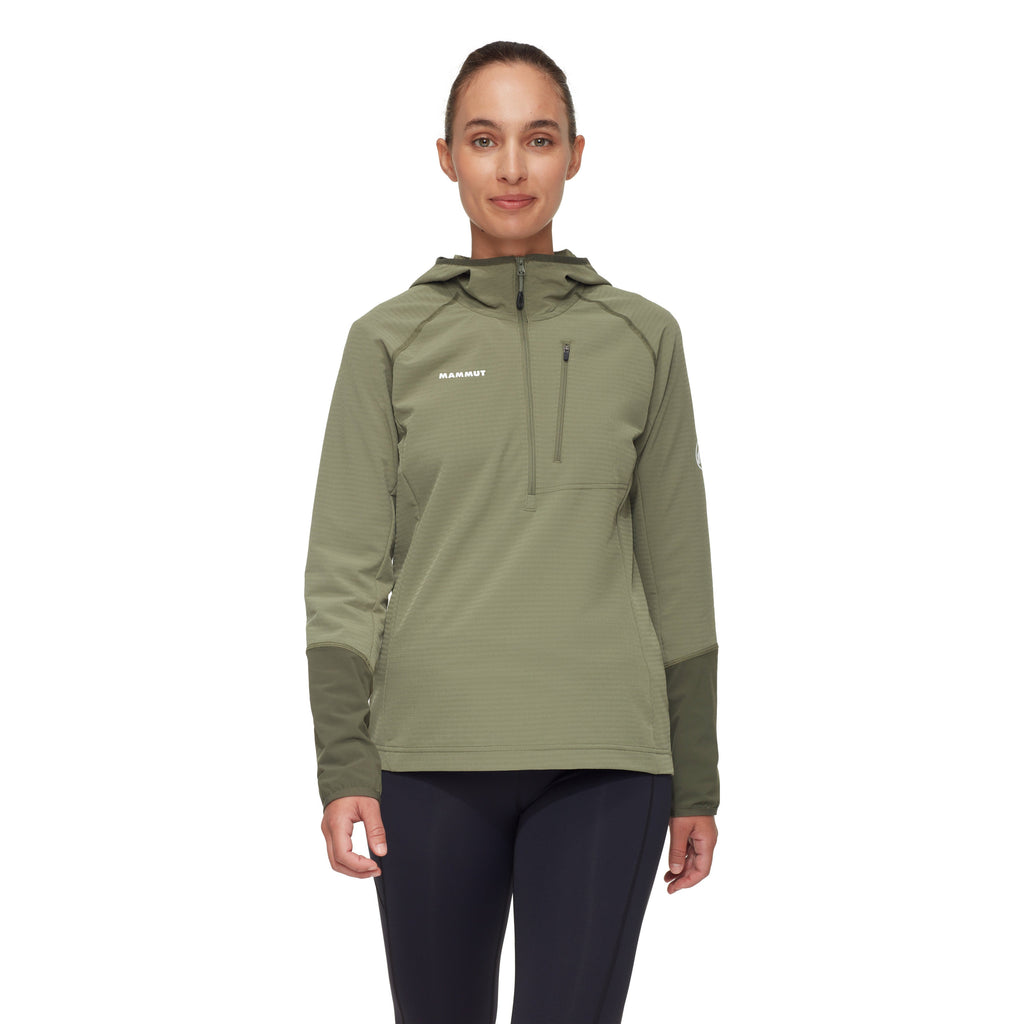 Mammut Women's Madris Light ML Half Zip Hoody-Marsh/Dark Marsh-Killington Sports