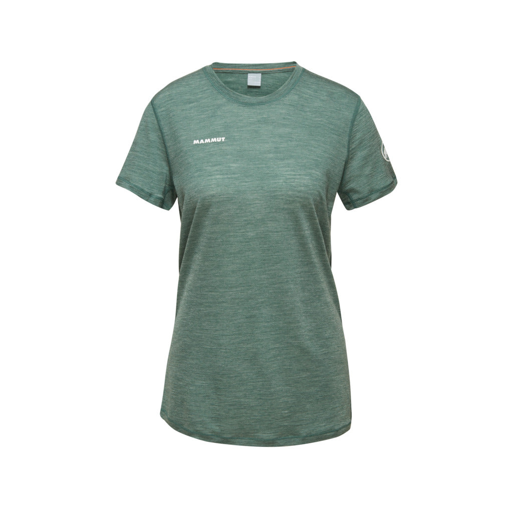 Mammut Women's Tree Wool FL T-Shirt-Dark Jade Melange-Killington Sports