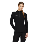Mammut Women's Tree Wool Thermal FL Half Zip Longsleeve-Black-Killington Sports