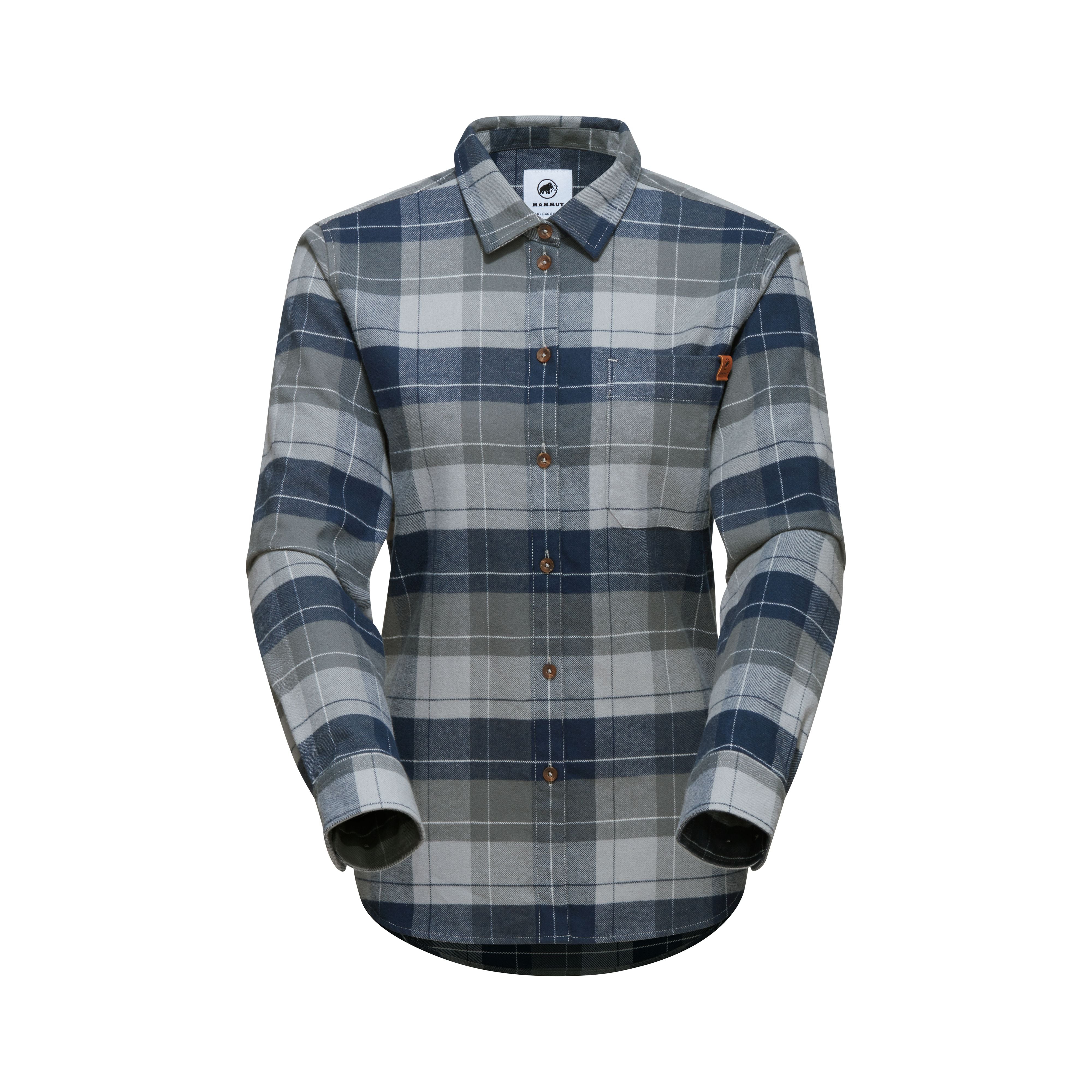 Mammut Women's Trovat Longsleeve Shirt-Steel/Marine-Killington Sports