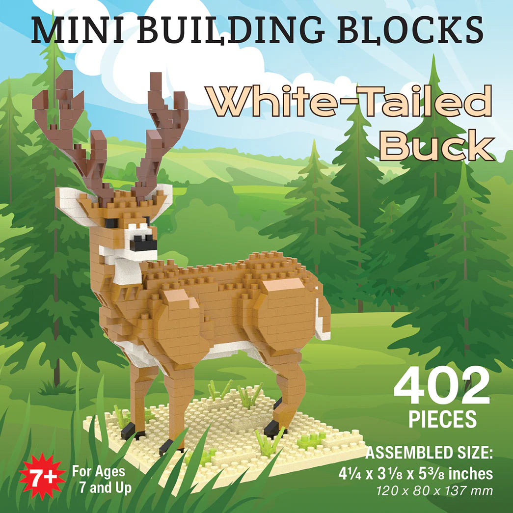 Mini Building Blocks-White Tailed Buck-Killington Sports