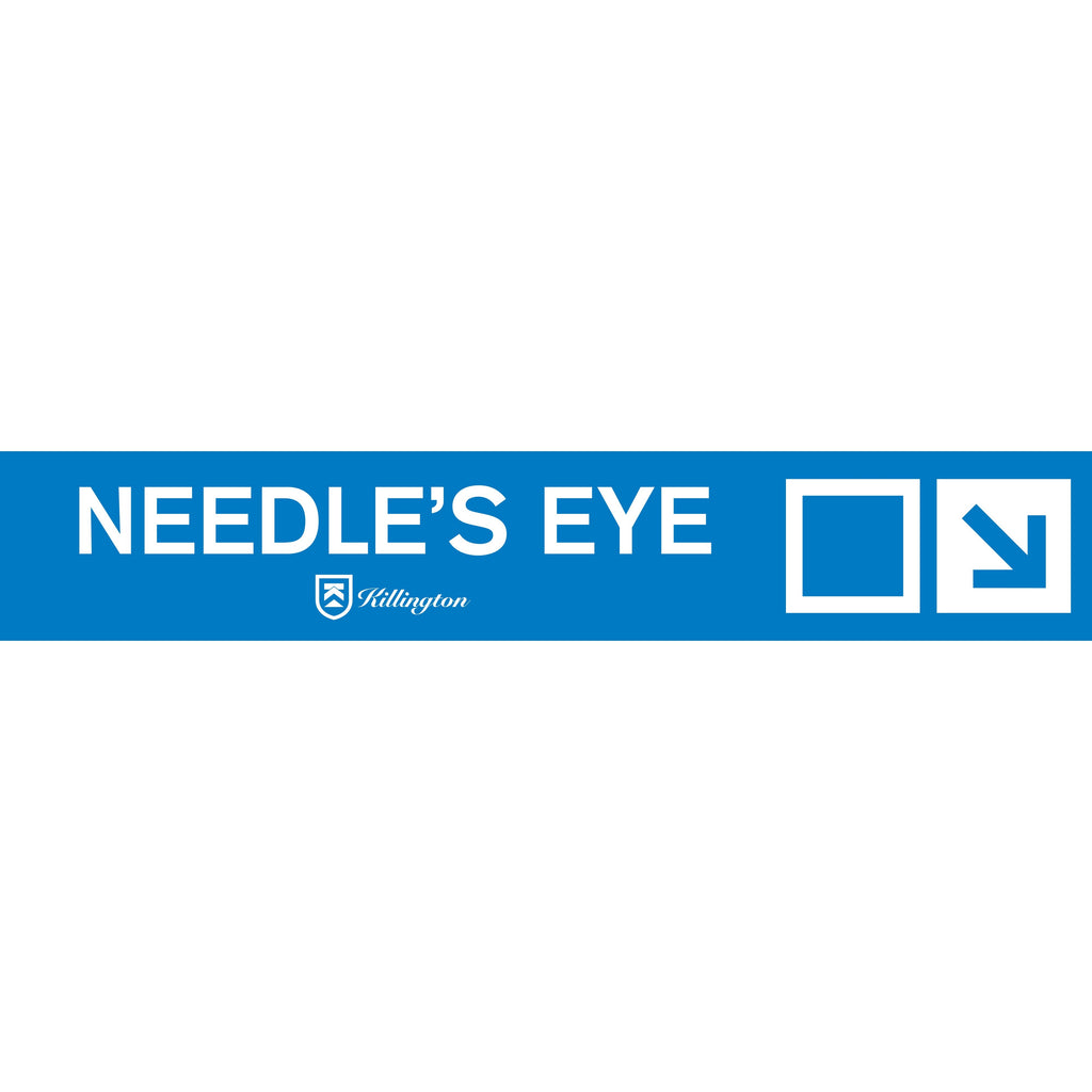 Needles Eye Trail Sign-Killington Sports