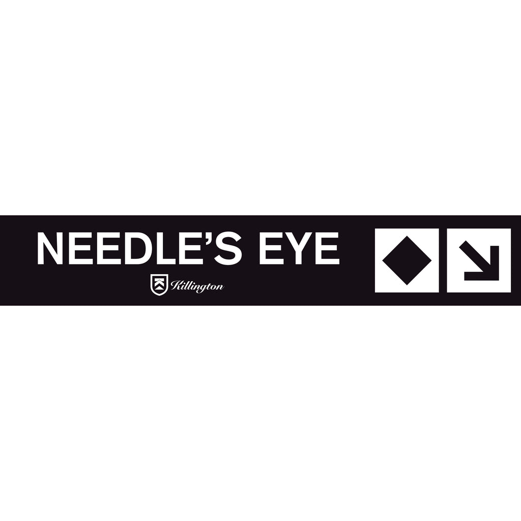 Needles Eye Trail Sign-Killington Sports