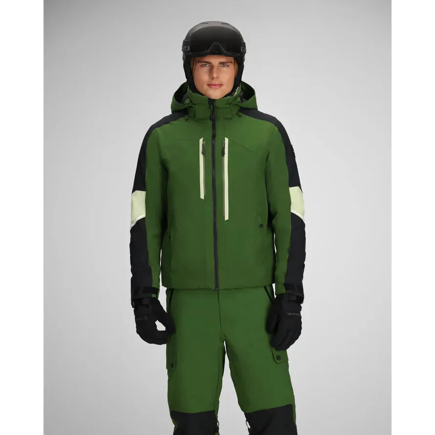 Obermeyer Men's Fall Line Jacket-Green Cabin-Killington Sports