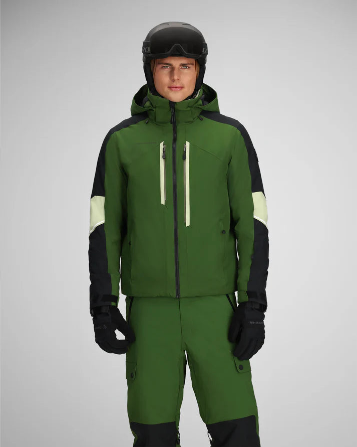 Obermeyer Men's Fall Line Jacket-Green Cabin-Killington Sports