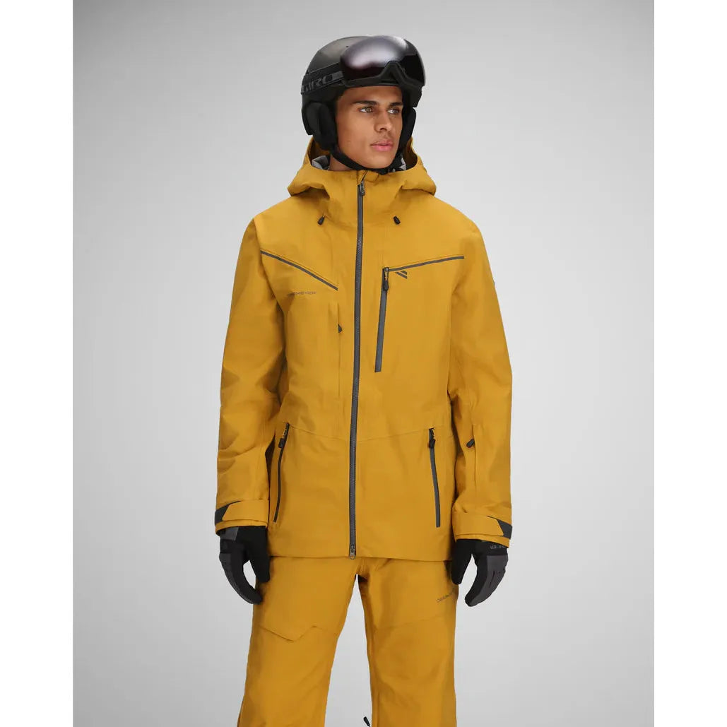 Obermeyer Men's Foraker Shell Jacket-Burnt Honey-Killington Sports